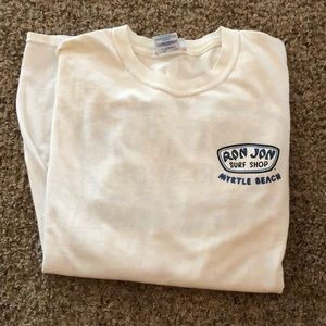 M - Long sleeve Ron Jon Surf Shop white t-shirt
